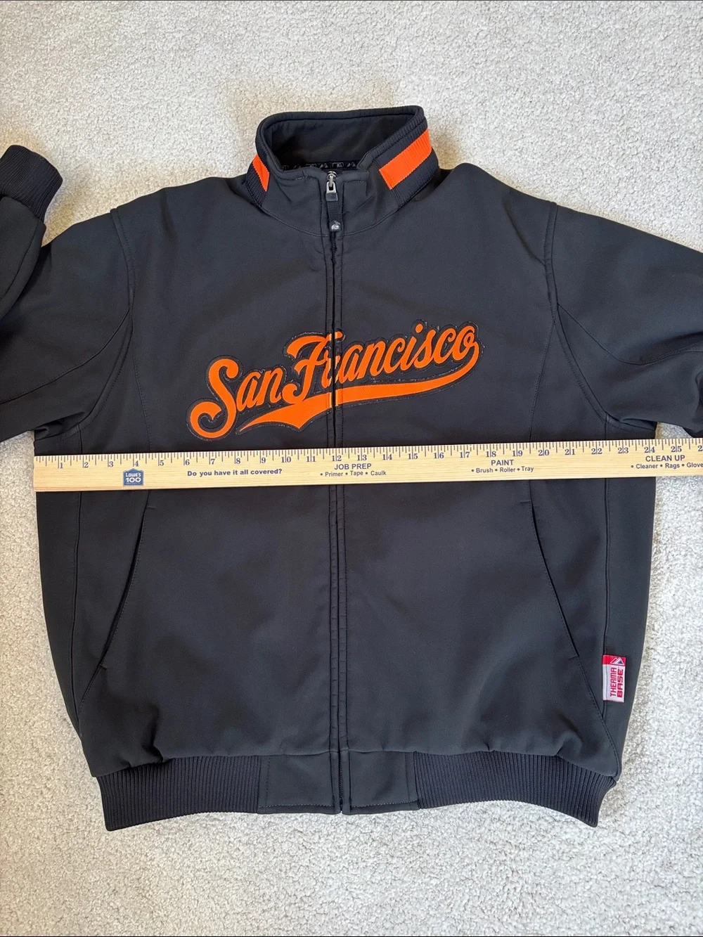 Vintage Majestic MLB San Francisco Giants Jacket Therma Base Black Men's XL